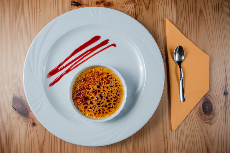 fotografo ristorante - crema catalana